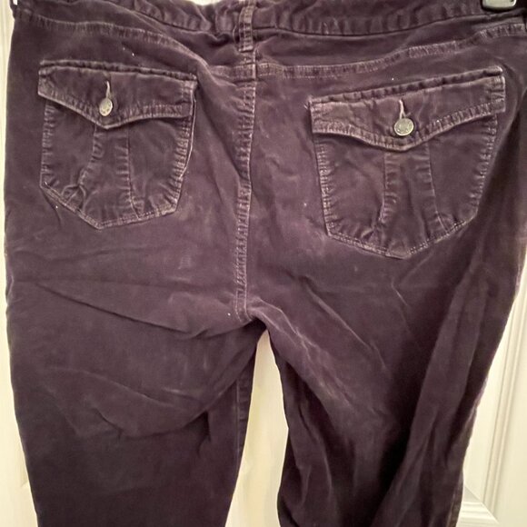 a.n.a Slim Boot Cut Black Corduroy Pants Stretch size 16 - Picture 3 of 6